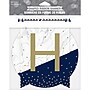 Say Hooray! Birthday Banner, Navy/Gold, 12/Pack (357601)~#|#~sp320973089_sc7
