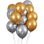 Say Hooray! 12" Latex Balloons, Gold and Silver, 144/Pack (359149)~#|#~sp320973445_sc7