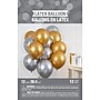 Say Hooray! 12" Latex Balloons, Gold and Silver, 144/Pack (359149)~#|#~sp320973461_sc7