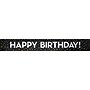 Say Hooray! Happy Birthday Foil Banner, Black/White, 12/Pack (359159)~#|#~sp320974487_sc7