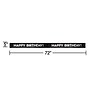 Say Hooray! Happy Birthday Foil Banner, Black/White, 12/Pack (359159)~#|#~sp320974488_sc7