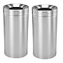 Alpine Industries Stainless Steel Trash Can, 27 Gallon, Stainless Steel, 2/Pack (ALP475-27-2PK)~#|#~sp321186650_sc7