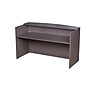 Boss Office Products L-Shaped Reception Desk, Driftwood (GROUPB-DW)~#|#~sp321186765_sc7