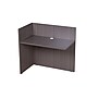 Boss Office Products L-Shaped Reception Desk, Driftwood (GROUPB-DW)~#|#~sp321186766_sc7