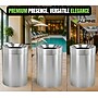 Alpine Industries Stainless Steel Trash Can with Open Lid, 50 Gallon, Silver (ALP475-50)~#|#~sp321186808_sc7