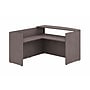 Boss Office Products 71" Frosted Reception Desk with Reversible Return, Driftwood (GROUPB-DW1)~#|#~sp321253637_sc7