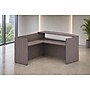 Boss Office Products 71" Frosted Reception Desk with Reversible Return, Driftwood (GROUPB-DW1)~#|#~sp321253638_sc7