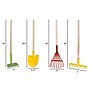 Hey! Play! Kids Garden Tools Set, Assorted Colors, 4 Pieces/Set (80-PP-GT)~#|#~sp321431698_sc7