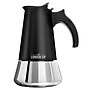 The London Sip Bundle 10-Cup Stainless Steel Stovetop Espresso Maker with Milk Frother, Black (KITESCLCOFFEE01)~#|#~sp321498325_sc7