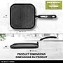 The Rock by Starfrit Aluminum 10" Nonstick Grill Pan, Black (060339-006-0000)~#|#~sp321498462_sc7