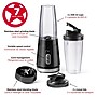 Starfrit Heritage 7-Piece 3.4-Cup 300-Watt Electric Personal Blender Set with 2 Containers & 2 Lids, Black (023303-004-0000)~#|#~sp321498475_sc7