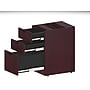 Boss Office Products 71" Reception Workstation with Pedestal, Mahogany (GROUPB-M)~#|#~sp321504114_sc7