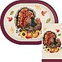 Say Hooray! Bountiful Bird Thanksgiving Paper Plates and Dinner Napkins Set, Multicolore, 48/Pack (DTC9850E2H)~#|#~sp321569739_sc7