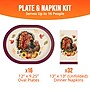 Say Hooray! Bountiful Bird Thanksgiving Paper Plates and Dinner Napkins Set, Multicolore, 48/Pack (DTC9850E2H)~#|#~sp321569740_sc7