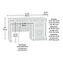 Sauder Palladia 53"W Computer Desk, Select Cherry (412116)~#|#~sp321569855_sc7