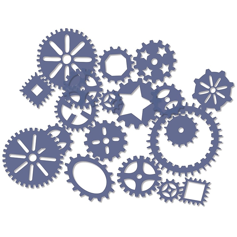 Roylco Gear Stencils, 15/Set (R-58624) image 1
