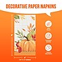 Say Hooray! Autumn Orchard 4" x 8" Dinner Napkin, Multicolored, 64 Napkins/Pack (DTC380590GNAP)~#|#~sp321635619_sc7