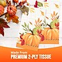 Say Hooray! Autumn Orchard 4" x 8" Dinner Napkin, Multicolored, 64 Napkins/Pack (DTC380590GNAP)~#|#~sp321635620_sc7