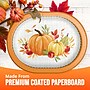 Say Hooray! Autumn Orchard Paper Plates, Multicolored, 32 Plates/Pack (DTC380588OVAL)~#|#~sp321635647_sc7
