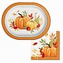 Say Hooray! Autumn Orchard Paper Plates, Multicolored, 32 Plates/Pack (DTC380588OVAL)~#|#~sp321635650_sc7