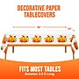 Say Hooray! Autumn Orchard Holiday 54 in. x 96 in. Paper Tablecloth, Multicolored, 4/Pack (DTC380589TC)~#|#~sp321635746_sc7