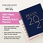 2027 Blue Sky Jessie James Decker 8.5" x 11" Calendar Year Weekly & Monthly Standard Planner Cover, Blue/Gold (164178)~#|#~sp321903098_sc7