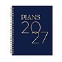 2027 Blue Sky Jessie James Decker 7" x 9" Calendar Year Weekly & Monthly Standard Planner Cover, Blue/Gold (164179)~#|#~sp321903132_sc7