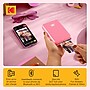Kodak Step Mobile 2" x 3" Instant Photo Printer Go Bundle with Zink Photo Paper & Case, Pink~#|#~sp321963982_sc7
