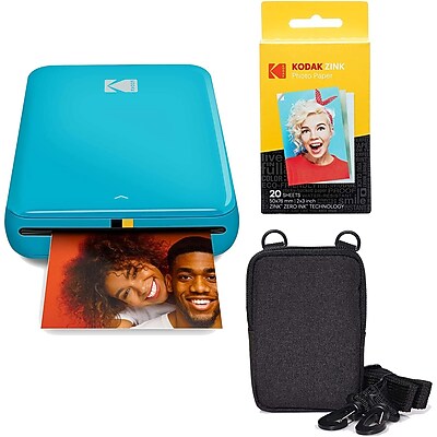 Kodak Step Mobile 2″ x 3″ Instant Photo Printer Go Bundle with Zink Photo Paper & Case, Blue Sansujyuku sansujyuku.com