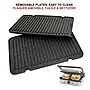 Starfrit Heritage The Rock 10.5" x 7.5" Nonstick Panini Press & Flat Grill w/Removable Plates, Black/Silver (023500-002-0000)~#|#~sp321964003_sc7