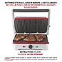 Starfrit Heritage The Rock 10.5" x 7.5" Nonstick Panini Press & Flat Grill w/Removable Plates, Black/Silver (023500-002-0000)~#|#~sp321964005_sc7