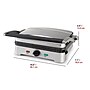 Starfrit Heritage The Rock 10.5" x 7.5" Nonstick Panini Press & Flat Grill w/Removable Plates, Black/Silver (023500-002-0000)~#|#~sp321964007_sc7