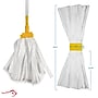 BISON LIFE Heavy Duty Blended String Mop Head Refill, White/Yellow, 3/Pack (BPHD-HYDM-W-3)~#|#~sp322035614_sc7