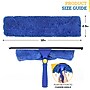 BISON LIFE 12" Window Microfiber Squeegee Washer Sleeve, Blue, 5/Pack (BPES-MFWASL-5)~#|#~sp322035641_sc7