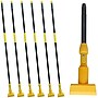 BISON LIFE 61' Extendable Jaw Clamp Wet Mop Handle, Black/Yellow, 6/Pack (BPHD-EXH-JC-BK-1-6A)~#|#~sp322035647_sc7