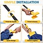 BISON LIFE 61' Extendable Jaw Clamp Wet Mop Handle, Black/Yellow, 6/Pack (BPHD-EXH-JC-BK-1-6A)~#|#~sp322035649_sc7