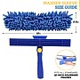 BISON LIFE 12" Window Chenille Squeegee Washer Sleeve, Blue, 5/Pack (BPES-WASL-5)~#|#~sp322035679_sc7