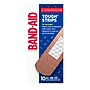 Band-Aid Brand Tough Strips 2" x 4" Fabric Adhesive Bandage, Brown, 10 Bandages/Box (120254500 (120254500)~#|#~sp322039548_sc7