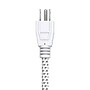 STANLEY PowerMAX 3 Mini 3-Outlet Power Strip with Braided Fabric Cord & Straight Plug, 1.5-ft., White (30000)~#|#~sp322050719_sc7