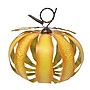 Haunted Hill Farm 1.2-Ft. Metal LED Pumpkin Lantern Decor, Indoor & Covered Outdoor, Battery Operated, Orange (HHMT014PMP-ORG)~#|#~sp322105010_sc7