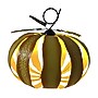 Haunted Hill Farm 1.2-Ft. Metal LED Pumpkin Lantern Decor, Indoor & Covered Outdoor, Battery Operated, Orange (HHMT014PMP-ORG)~#|#~sp322105017_sc7