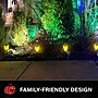 Haunted Hill Farm 1-Ft. Lantern Stakes with Lights, Set of 6, Battery-Operated, Black (HHLGTLANTERN-1L)~#|#~sp322105040_sc7