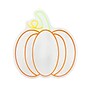 Haunted Hill Farm 1.5-Ft. Neon Yellow & Orange LED Pumpkin Wall Decoration, Indoor & Covered Outdoor, Plug-in (HHLED017PMP-ORG)~#|#~sp322105095_sc7