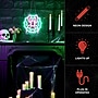 Haunted Hill Farm 0.9-Ft. Neon Pink & Green LED Spider & Web Wall Decor, Indoor & Covered Outdoor, Plug-in (HHLED011SPIDER-MLT)~#|#~sp322105134_sc7