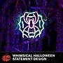 Haunted Hill Farm 0.9-Ft. Neon Pink & Green LED Spider & Web Wall Decor, Indoor & Covered Outdoor, Plug-in (HHLED011SPIDER-MLT)~#|#~sp322105136_sc7