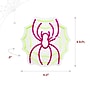Haunted Hill Farm 0.9-Ft. Neon Pink & Green LED Spider & Web Wall Decor, Indoor & Covered Outdoor, Plug-in (HHLED011SPIDER-MLT)~#|#~sp322105139_sc7