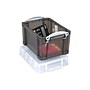 Really Useful Box 3.2 Quart Storage Box with Latching Lid, Plastic, Transparent Smoke Gray (3TSMK)~#|#~sp322163779_sc7