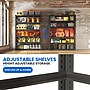 FlexiSpot 6-Tier Wire Shelving Unit, 48" x 18" x 82", Black (CJ018-DK)~#|#~sp322163877_sc7