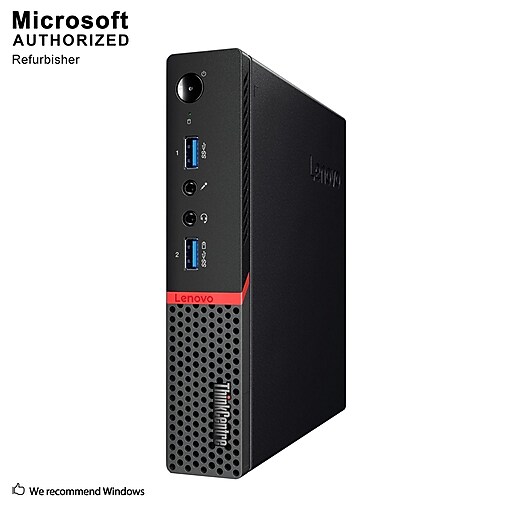 Shop Staples for Lenovo ThinkCentre M910Q Desktop Computer, Intel Core
