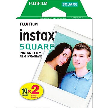 Fuji Instax Square Film w/White Border for SQ6 Film, 20/Pack